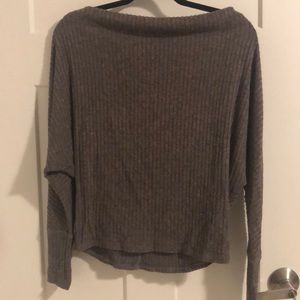 Off-the-shoulder sweater